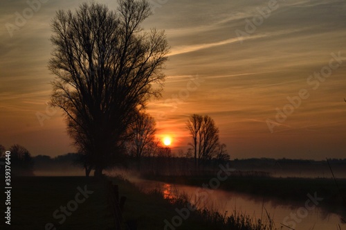 Sunrise over the river