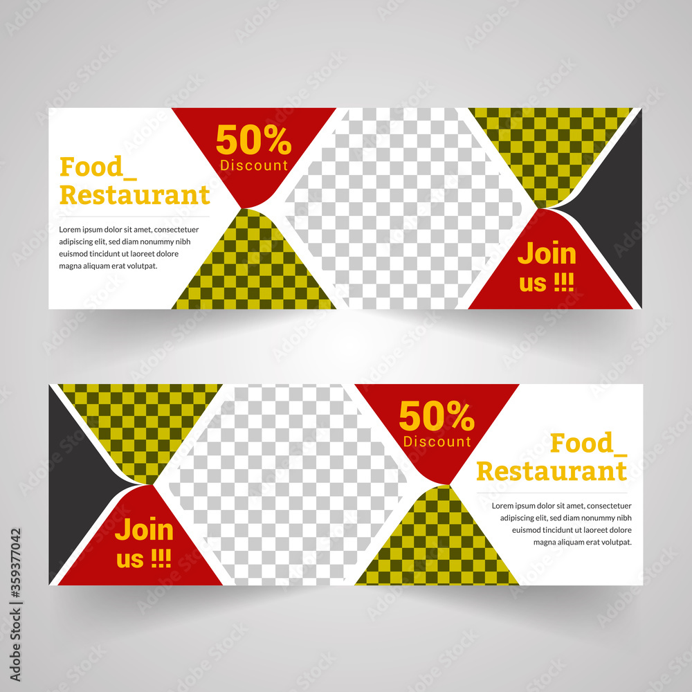 Food & Restuaruant Concept Web Bannar Design.