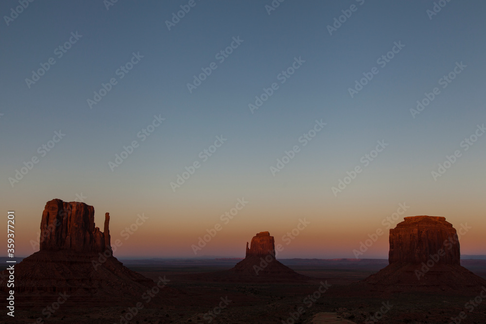 Monument Valley al atardecer