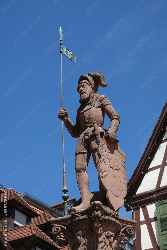 Fototapeta premium Marktbrunnen in Bretten