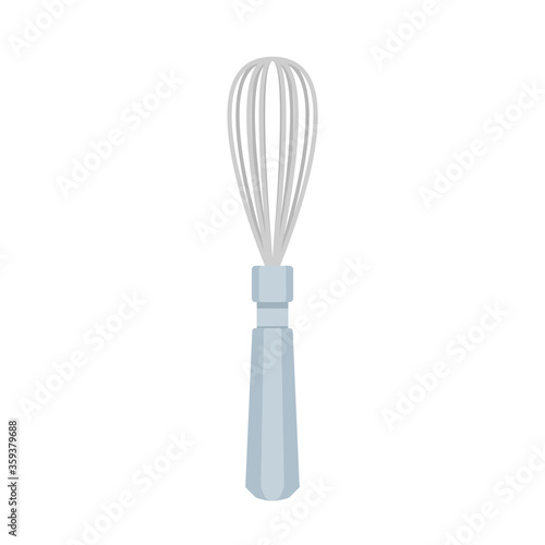 Beater egg whisk vector. Beater whisk on white background.