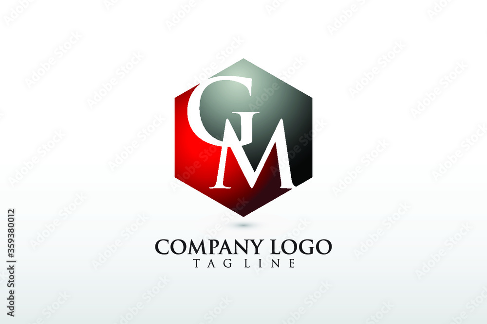 Fototapeta premium Letter GM, MG Logo Template Design vector