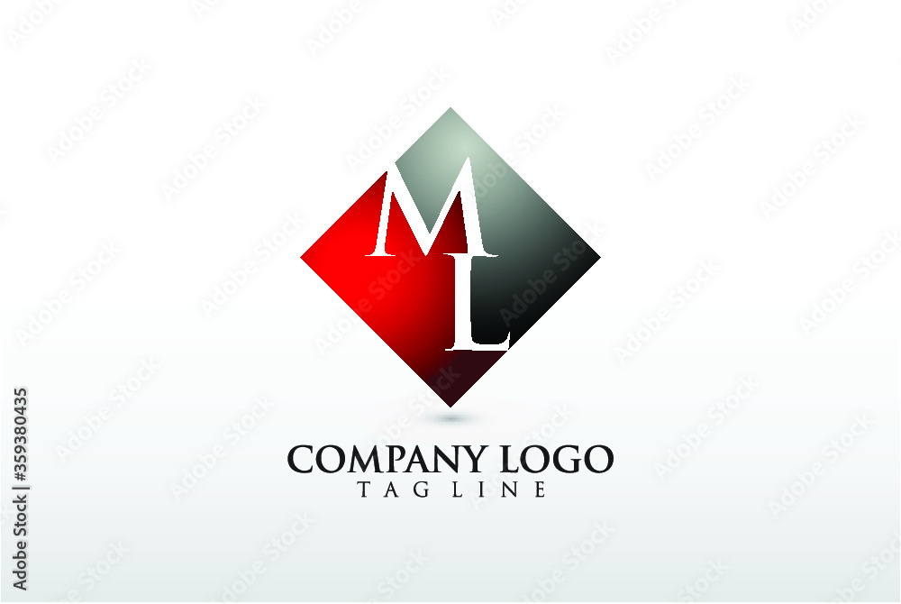 ML, LM company logo vector ML, LM company logo vector