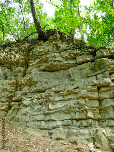 Jura limestone shifts of the Swabian Alb in Germany photo