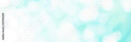 Fotografie Abstract blur focus green Bokeh leaf spring nature light eco Blue foliage background concept for cool summer texture, bio spring calm day, organic health in turquoise wallpaper, blurred park leaf