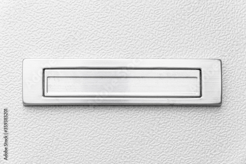 Εκτύπωση καμβά Modern grey color metal letter box isolated on white background