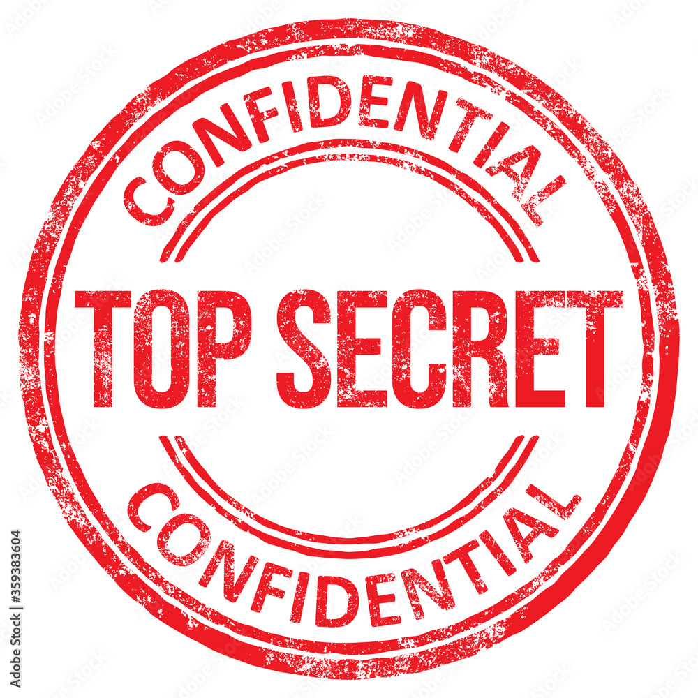Top Secret. Confidential. Vector Stamp. Top Secret. Confidential. Vector Stamp.