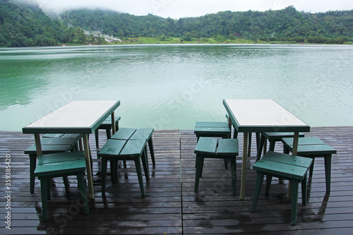 LINOW LAKE IN TOMOHON NEAR MANADO, SULAWESI. THIS LAKE IS KNOWN HAS THREE DIFFERENT COLOR. © sugi