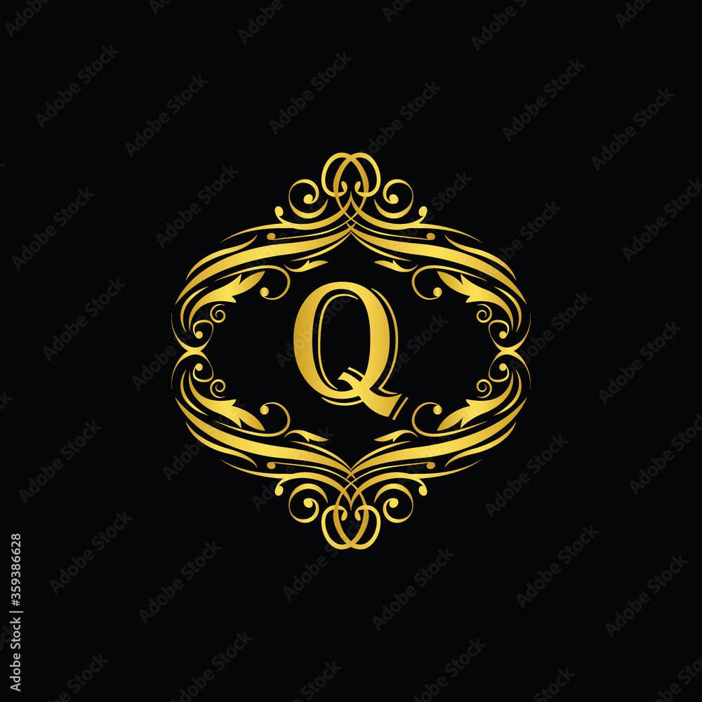 O letter golden flower ornament. Vector logo. Monogram alphabet gold . Beautiful floral capital luxury O letter golden flower ornament. Vector logo. Monogram alphabet gold . Beautiful floral capital luxury