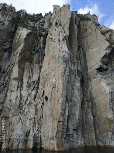 Beautiful Norwegian mountains and cliffs in the Lysefjord, Norway. 