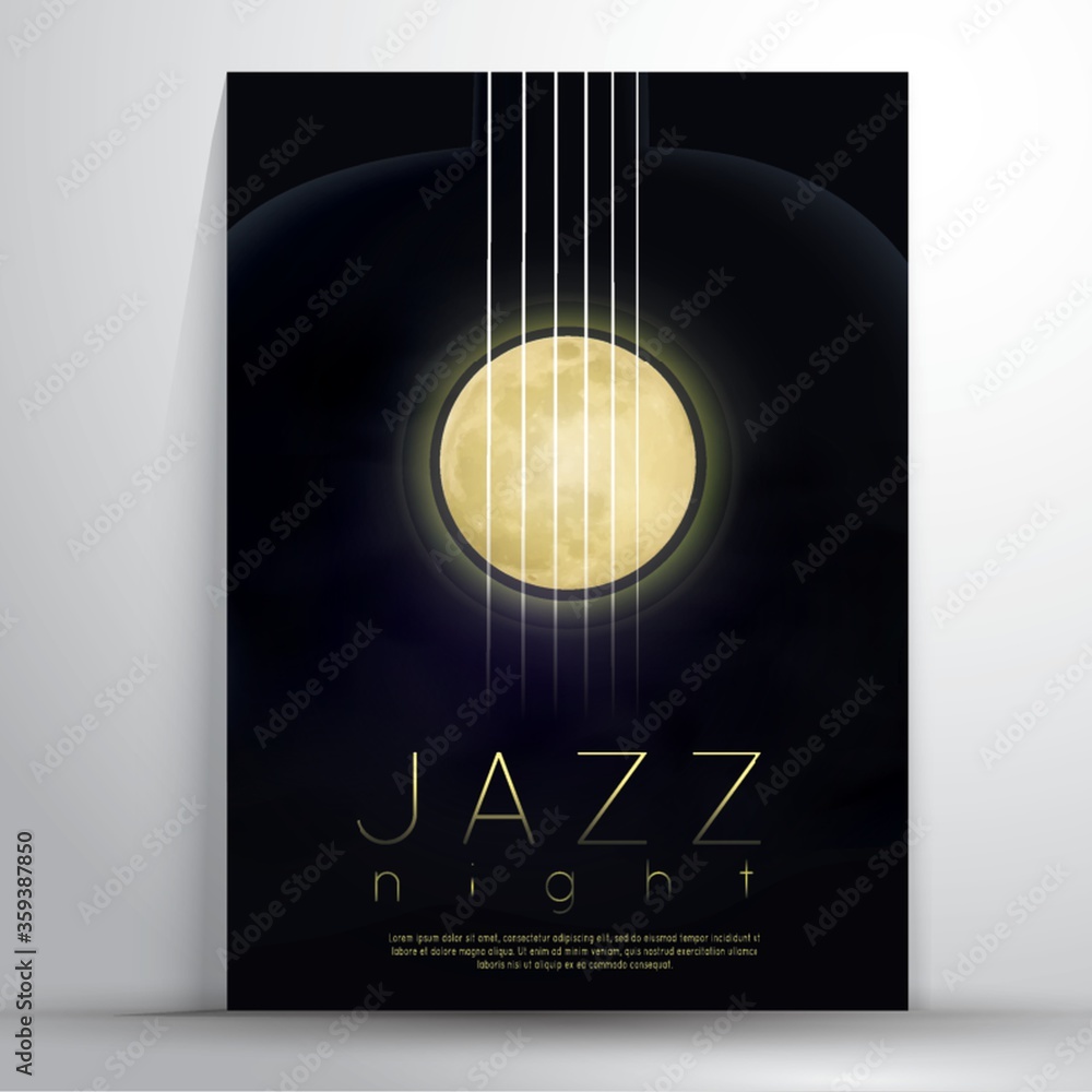 Plakat jazz night poster