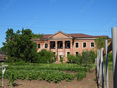 Rosenheim Church in the village of Podstepnoye in the classical style. German culture of the Volga region photo