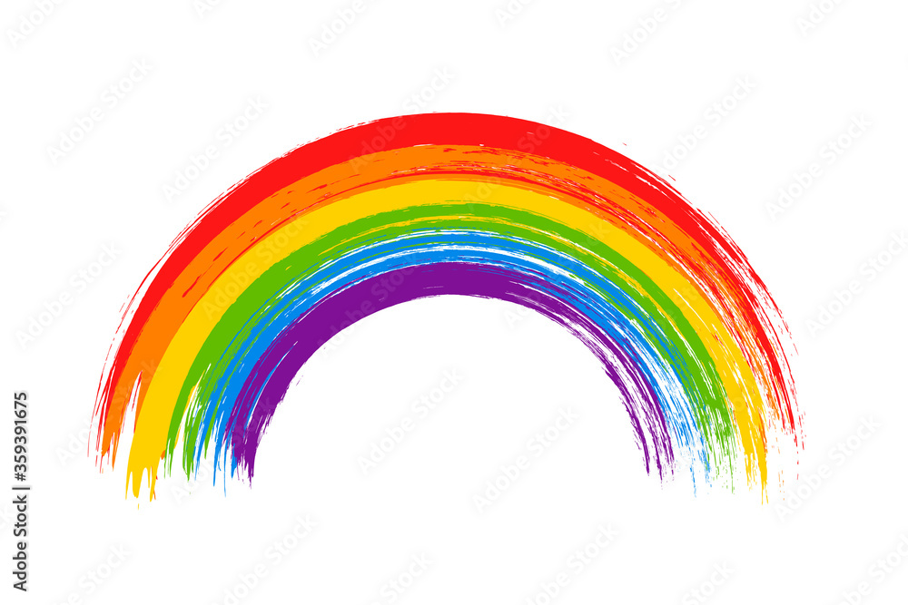 Fototapeta premium LGBT flag. LGBT pride flag of gay and lesbian, besexual and transgender. Human rights, sex orientation and tolerance concept. Rainbow symbol