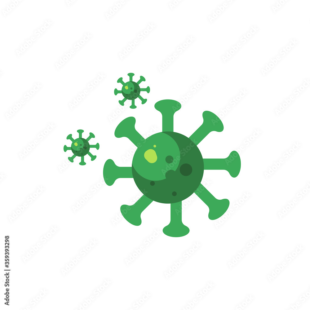 Obraz premium Dangerous viruses, such as Ebola virus, the Mers virus, Coronavirus and more. Vector illustration, isolated on white background