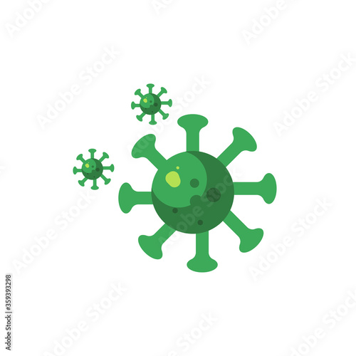 Dangerous viruses, such as Ebola virus, the Mers virus, Coronavirus and more. Vector illustration, isolated on white background