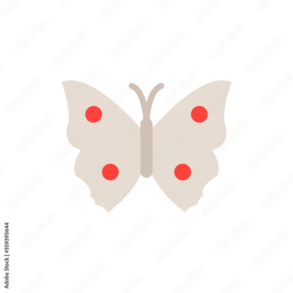 Fototapeta premium Butterfly, insect icon. Simple color vector elements of lepidoptera icons for ui and ux, website or mobile application