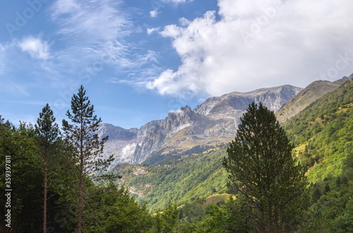 Benasque, Huesca/Spain; Aug. 22, 2017. The Posets-Maladeta Natural Park is a Spanish protected natural space. It includes two of the highest mountain peaks in the Pyrenees.
