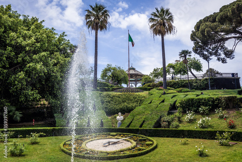 Villa Bellini park in Catania city on east coast of Sicily, Italy photo