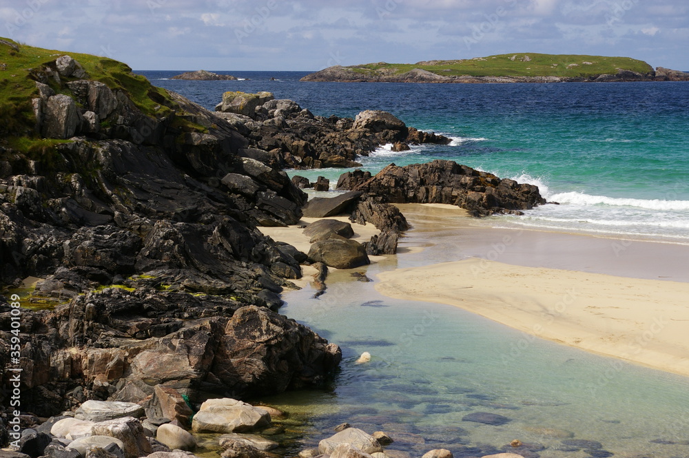 The beautiful Mealasta beach on the Isle of Lewis, Scotland, UK.