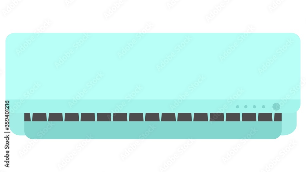 Image of air conditioner on a white background. Vector image, eps 10 Image of air conditioner on a white background. Vector image, eps 10