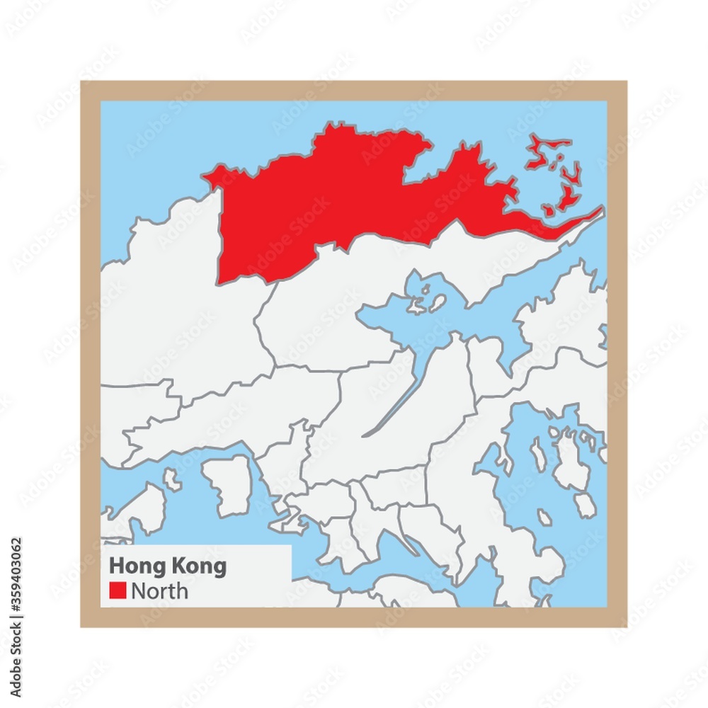 Fototapeta premium north state map