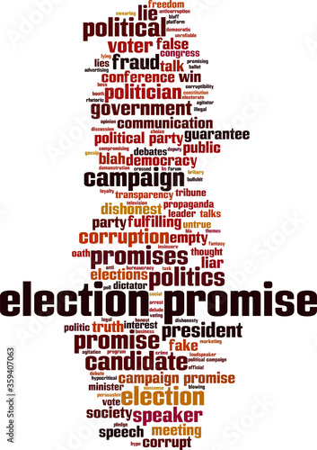 Election promise word cloud