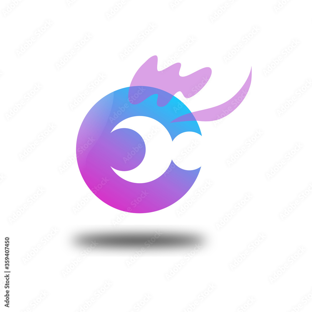 Fototapeta premium Letter E Logo Vector - Colorful Modern Logo