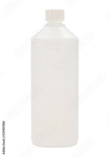 Fotografie White plastic bottle isolated