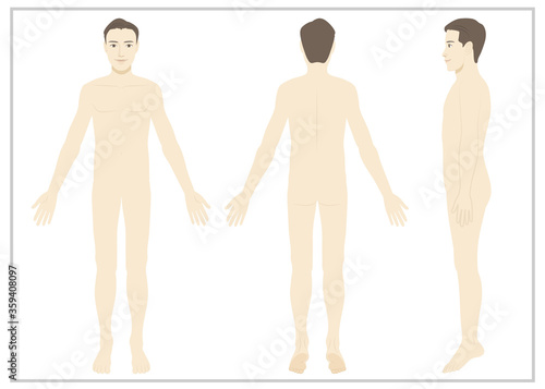 男性 / 全身 / 裸 