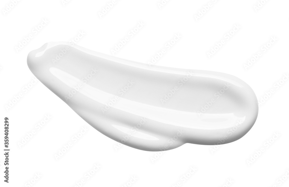 White lotion swatch isolated on white. Cosmetic liquid cream texture. Skin care product macro. White lotion swatch isolated on white. Cosmetic liquid cream texture. Skin care product macro.