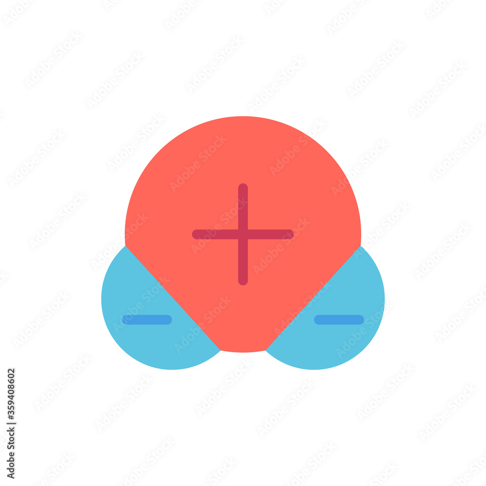 Fototapeta premium Molecule, chemistry icon. Simple line, outline vector elements of stinks icons for ui and ux, website or mobile application