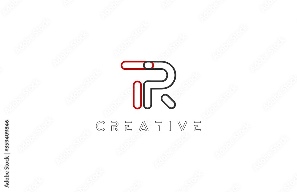 TR Letter Modern Techno Sci fi Logo Design TR Letter Modern Techno Sci fi Logo Design