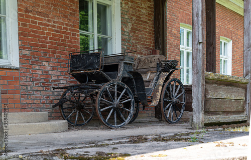 old wooden carriage