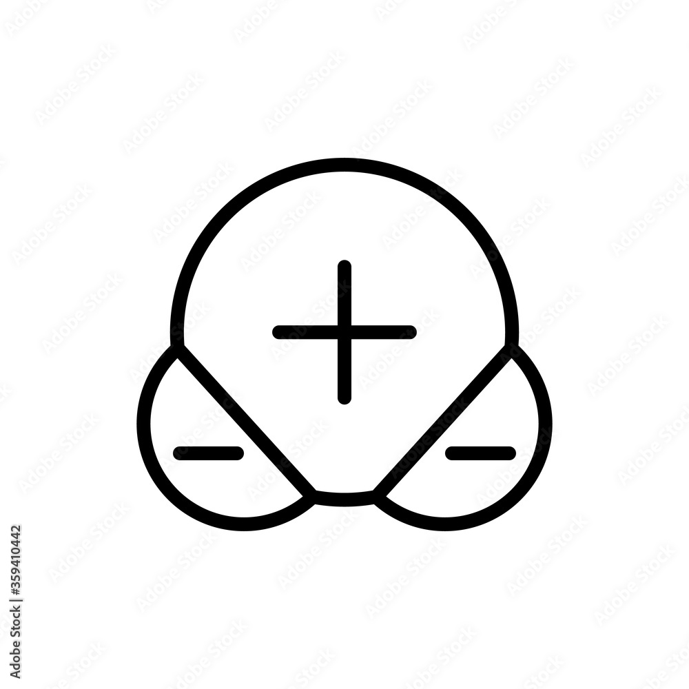 Obraz premium Molecule, chemistry icon. Simple color vector elements of stinks icons for ui and ux, website or mobile application