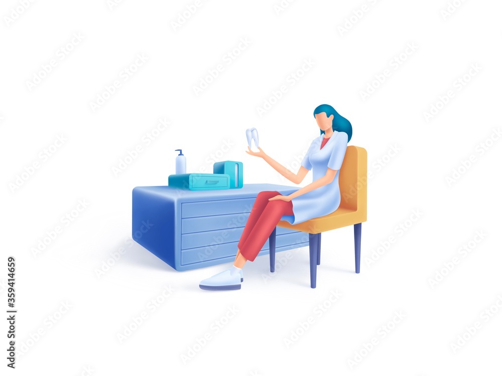 Healthcare series: Orthodontist at work. Healt and healthcare Healthcare series: Orthodontist at work. Healt and healthcare
