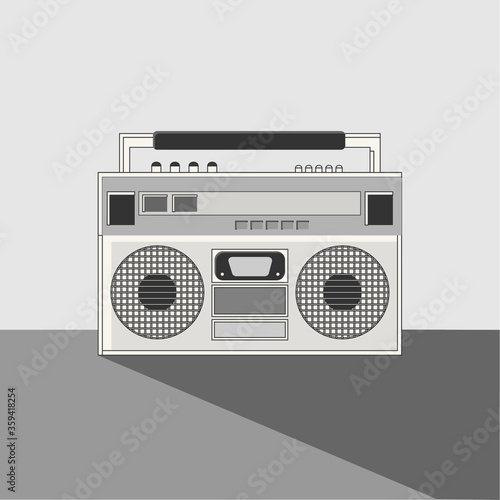 retro radio cassette player