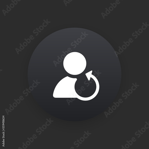 User List -  Matte Black Web Button