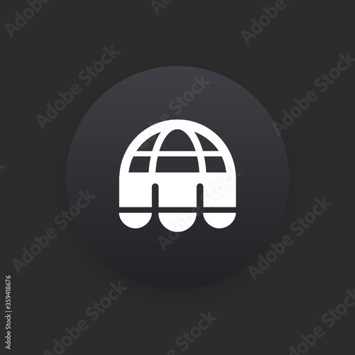 Online Shop -  Matte Black Web Button