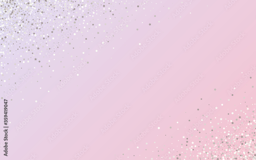 White Glow Effect Pink Background. Golden Dot 