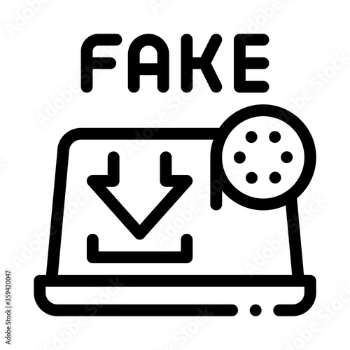 deepfake human profile icon vector. deepfake human profile sign. isolated contour symbol illustration