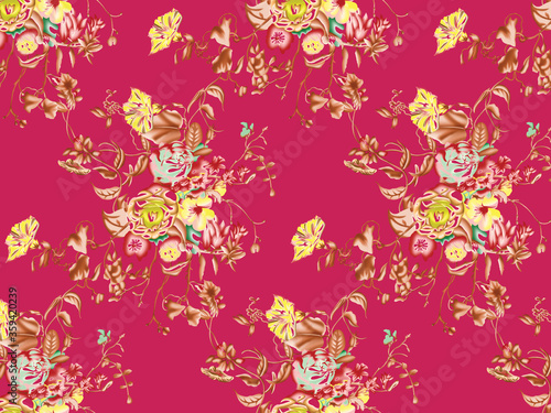 beautiful Seamless floral pattern background image ..