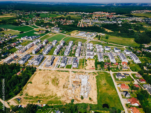 aerial view of the new housing estate © Filip Olejowski