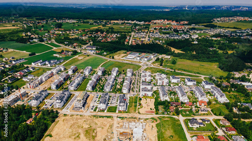 aerial view of the new housing estate © Filip Olejowski
