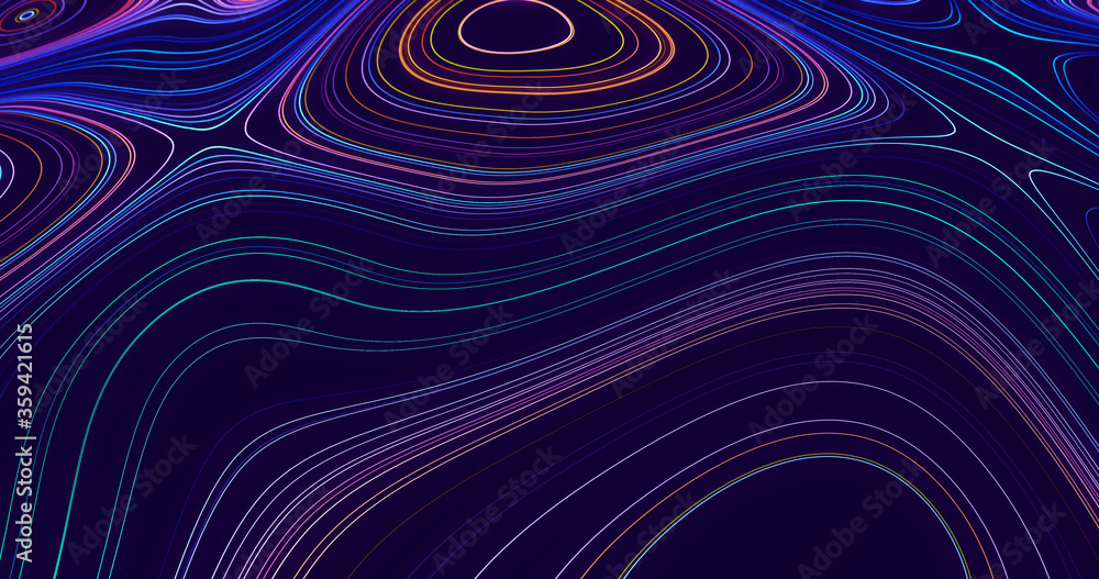 Abstract polygonal space low poly dark background with lines. Abstract polygonal space low poly dark background with lines.