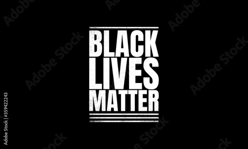 Black lives matter grunge writing on black background.