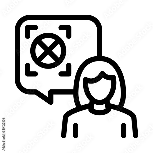 deepfake settings icon vector. deepfake settings sign. isolated contour symbol illustration