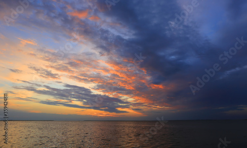 majestic sunset sky on sea © Pavlo Klymenko