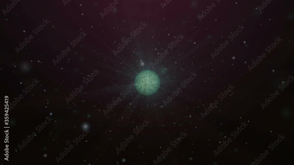 abstract planet in space motion abstract planet in space motion