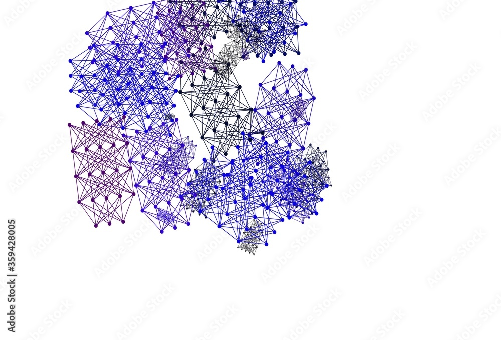 Light Blue, Red vector background with forms of artificial intelligence. Light Blue, Red vector background with forms of artificial intelligence.