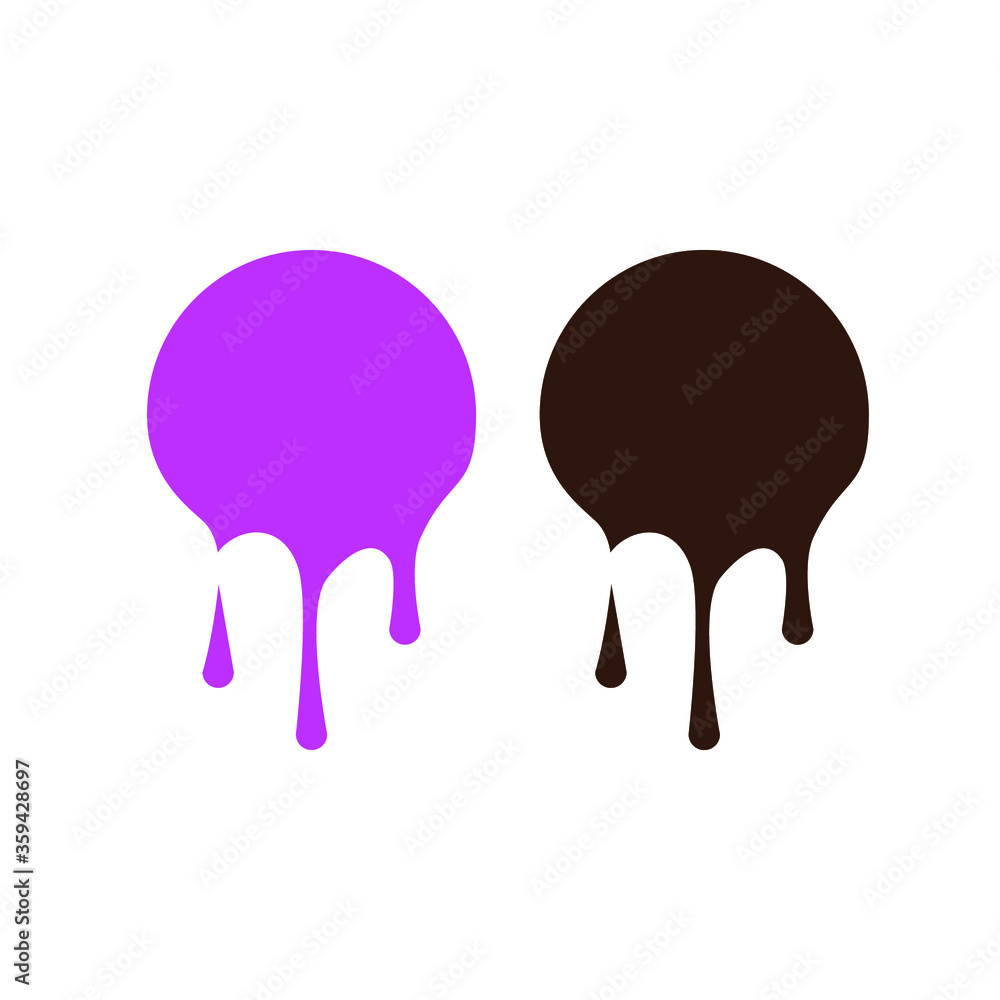 Drop paint icon design template Drop paint icon design template